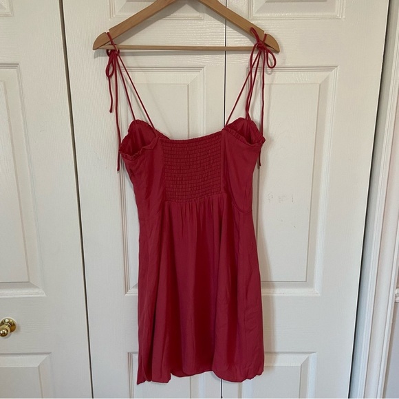 Wilfred Aritzia NWT Fable Mini Dress Sweetheart Bustier pink 90s Y2k Size 8 - Picture 6 of 10